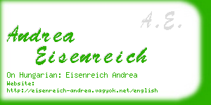 andrea eisenreich business card